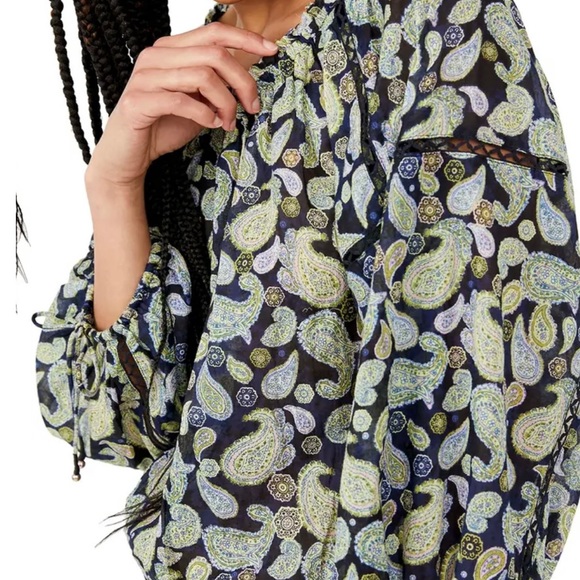 Free People Sun Down Paisley Bodysuit - Picture 4 of 7